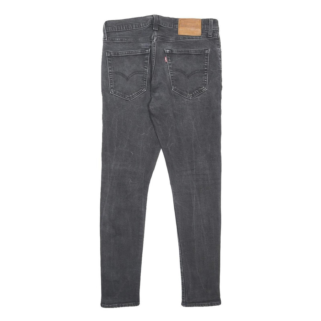 LEVI'S Big E Mens Jeans Black Slim Skinny Denim W31 L30 Vintage Style Zip