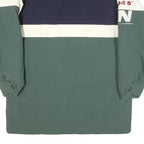 NAUTICA Mens Navy & Green White Stripe S Polyester Blend Zip Jacket Casual