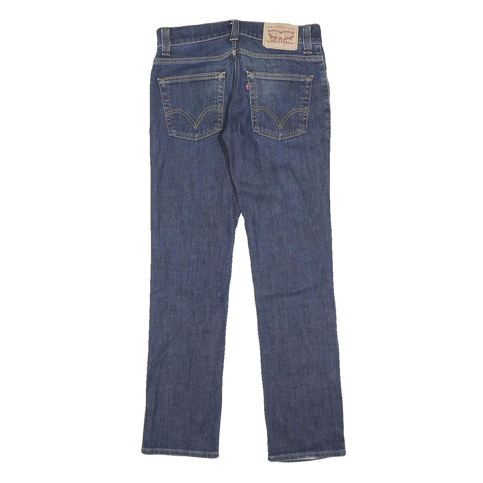 LEVI'S 511 Slim Mens Jeans Blue Slim Skinny Denim Medium W30 L32 Zip