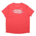NIKE Pinwheel Mens Red Bank Of America Chicago Marathon T-Shirt XL Short Sleeve