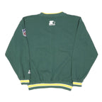 STARTER Mens Green & Yellow Packers Football Crew Neck L Cotton Blend Pullover