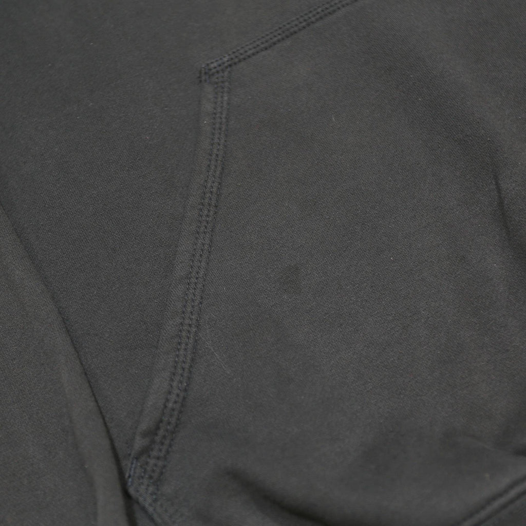 CARHARTT Mens Black Hoodie L Logo Sleeve Print Cotton Blend Pullover
