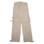 LEVI'S Cargo Womens Trousers Beige Regular Bootcut W28 L31