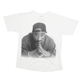 CHEMISTRY Mens White Graphic T-Shirt L Short Sleeve Crew Neck Cotton Print