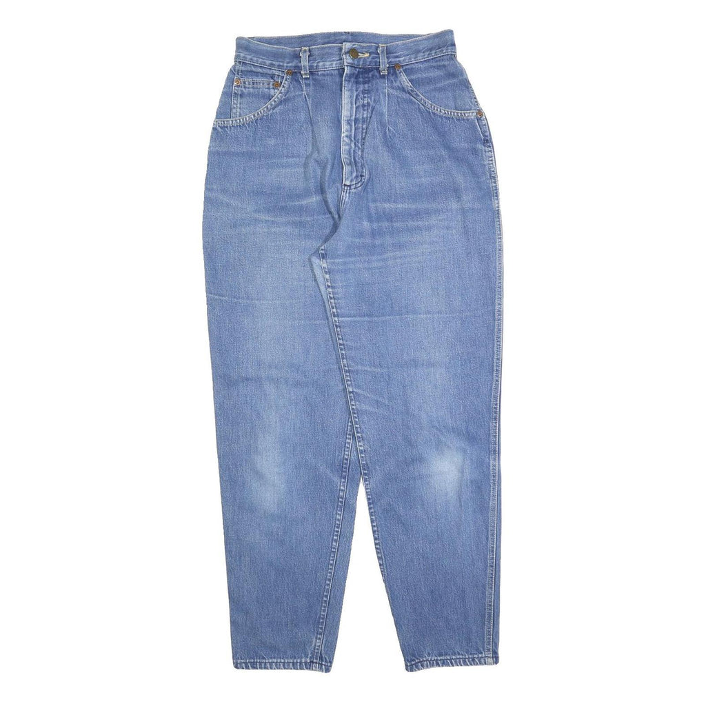 LEE Womens Blue Relaxed Straight Denim Medium W26 L29 Zip Jeans