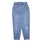 LEE Womens Blue Relaxed Straight Denim Medium W26 L29 Zip Jeans