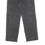 CARHARTT Womens Cotton Blend Black Relaxed Straight Trousers W28 L28 Durable