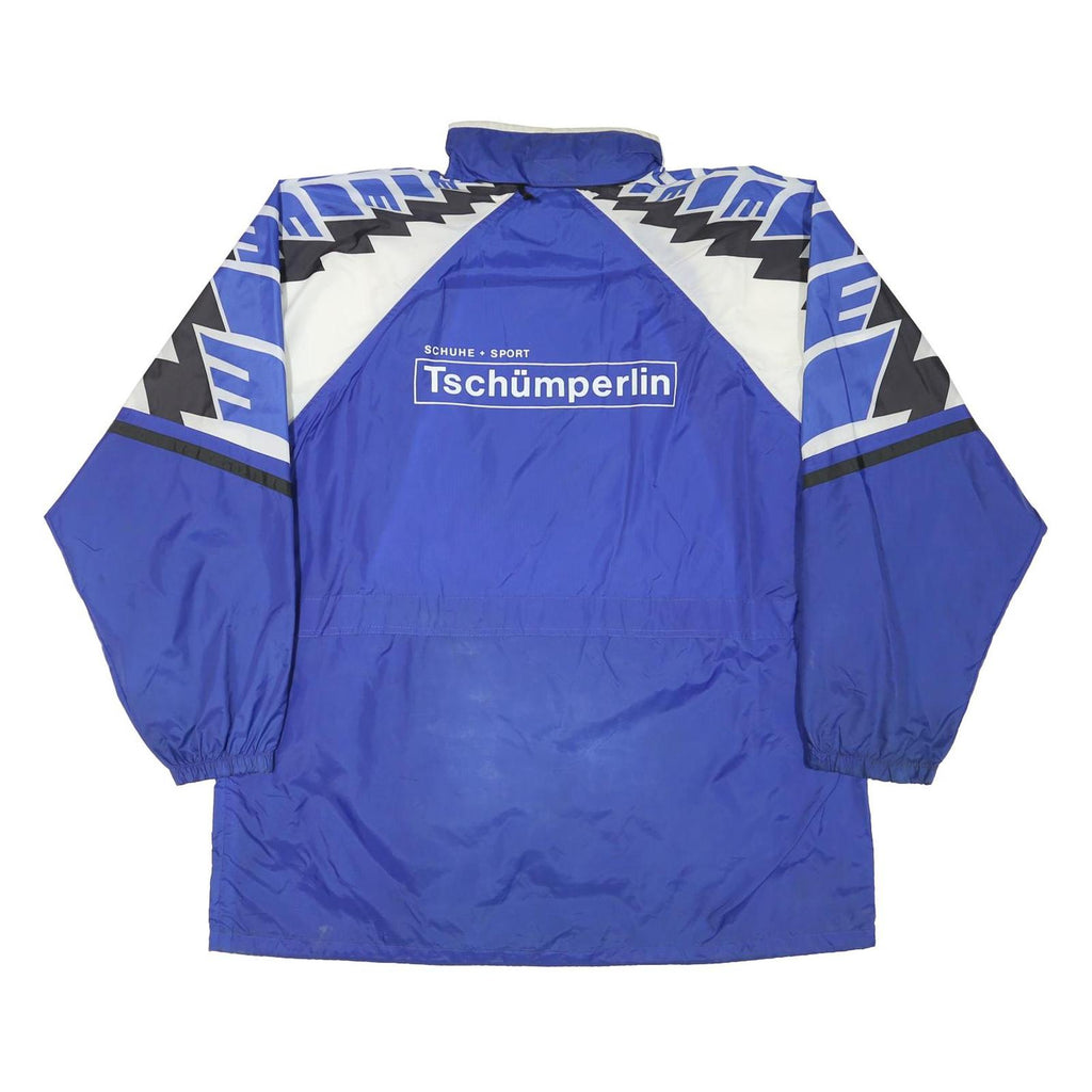 ERIMA Mens Blue Geometric Track Jacket XL Polyester Blend Zip