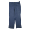 DICKIES Womens Cotton Blend Navy Regular Fit Straight Leg Trousers W34 L31