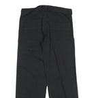 EXPLORE Womens Cotton Blend Black Relaxed Straight Trousers W33 L30 Casual Wear