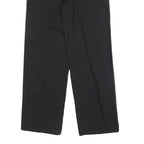 EXPLORE Womens Cotton Blend Black Relaxed Straight Trousers W33 L30 Casual Wear