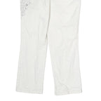 STYLE & CO Womens Regular Fit White Cotton Jeans W30 L25 Embroidered Pocket