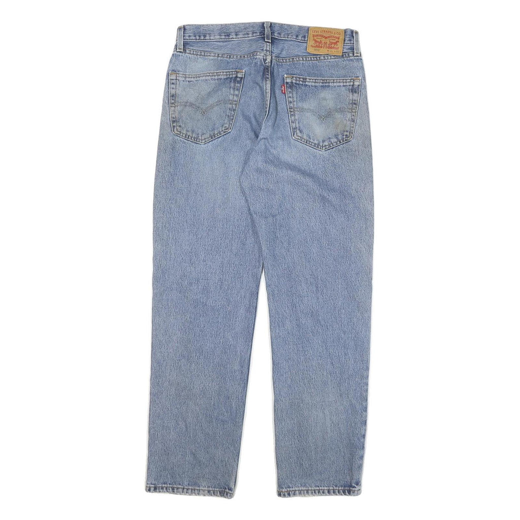 LEVI'S 550 Mens Regular Blue Denim Medium W31 L32 Classic Straight Zip Jeans
