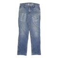 CARHARTT Mens Blue Relaxed Straight Denim Medium W32 L32 Workwear Zip Jeans