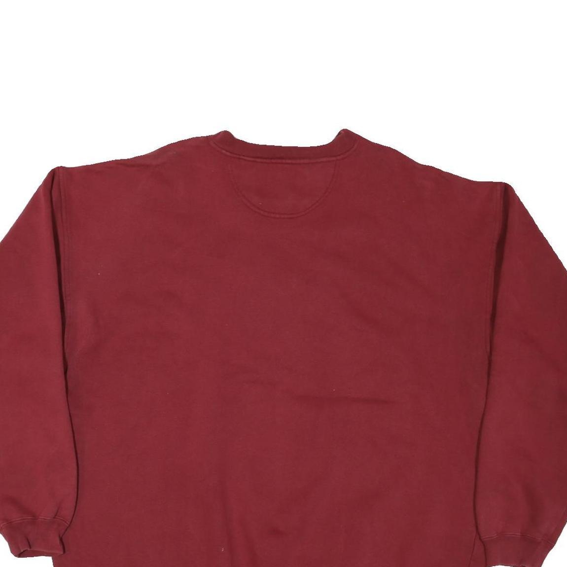 LOST JENNAIN Mens Maroon Crew Neck XL Mallard Country Graphic Sweatshirt