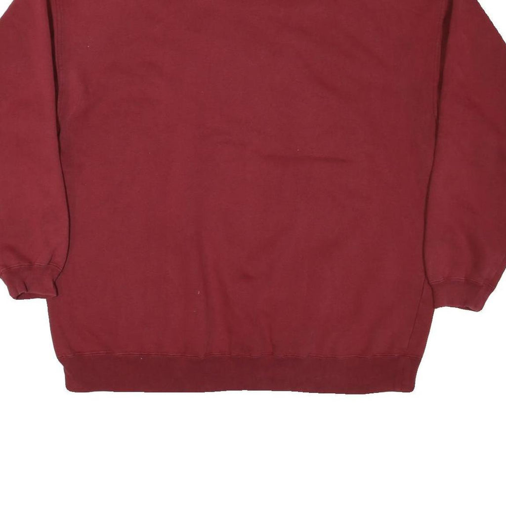 LOST JENNAIN Mens Maroon Crew Neck XL Mallard Country Graphic Sweatshirt