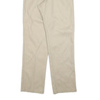 DICKIES Mens Regular Fit Beige Cotton Blend Trousers W34 L34 Workwear Zip