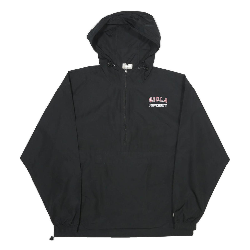 CHAMPION Mens Black Biola University Outdoor Jacket M Polyester Windbreaker