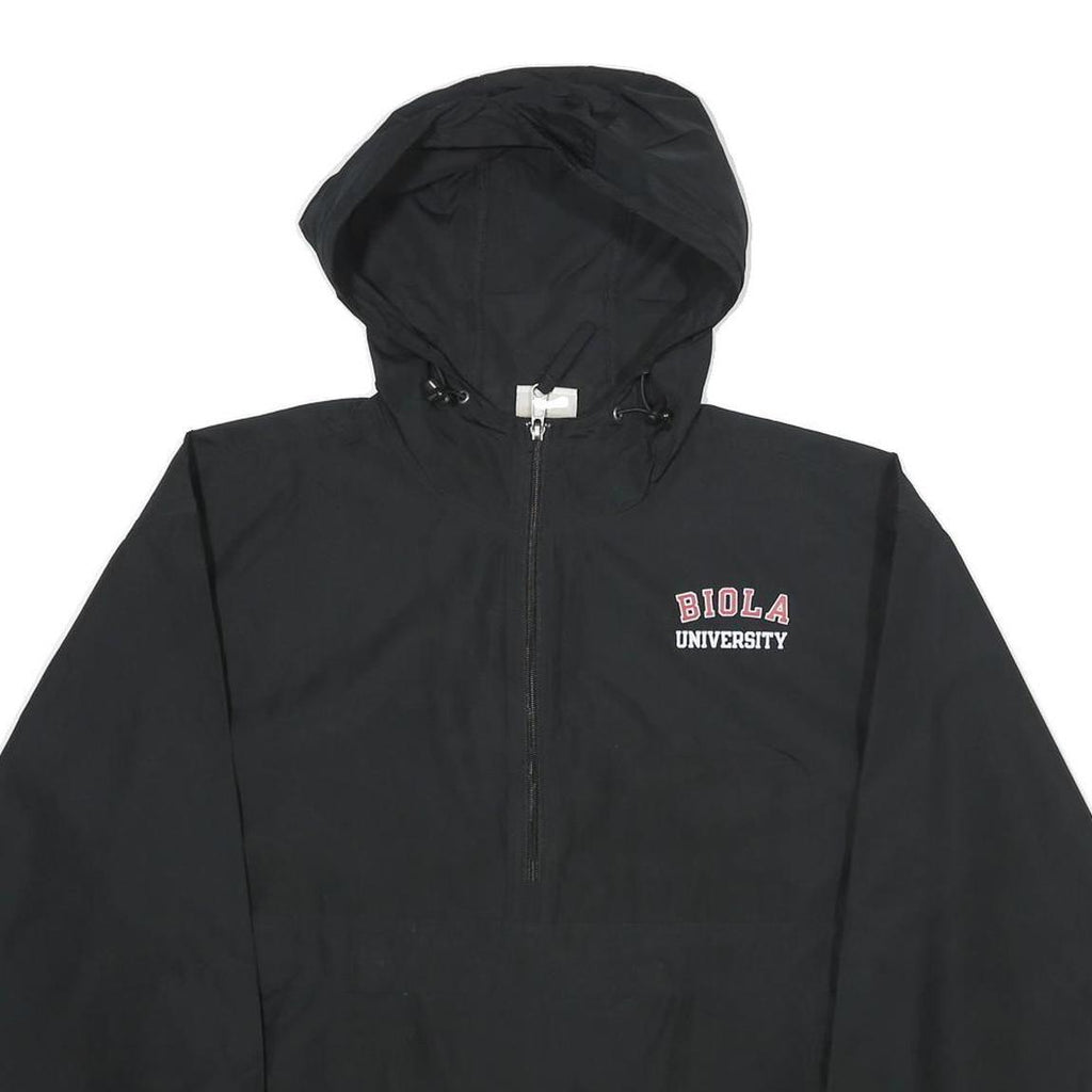 CHAMPION Mens Black Biola University Outdoor Jacket M Polyester Windbreaker