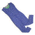WHITE STUFF Womens Blue & White Polka Dot Playsuit V-Neck Sleeveless Button UK