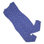 WHITE STUFF Womens Blue & White Polka Dot Playsuit V-Neck Sleeveless Button UK