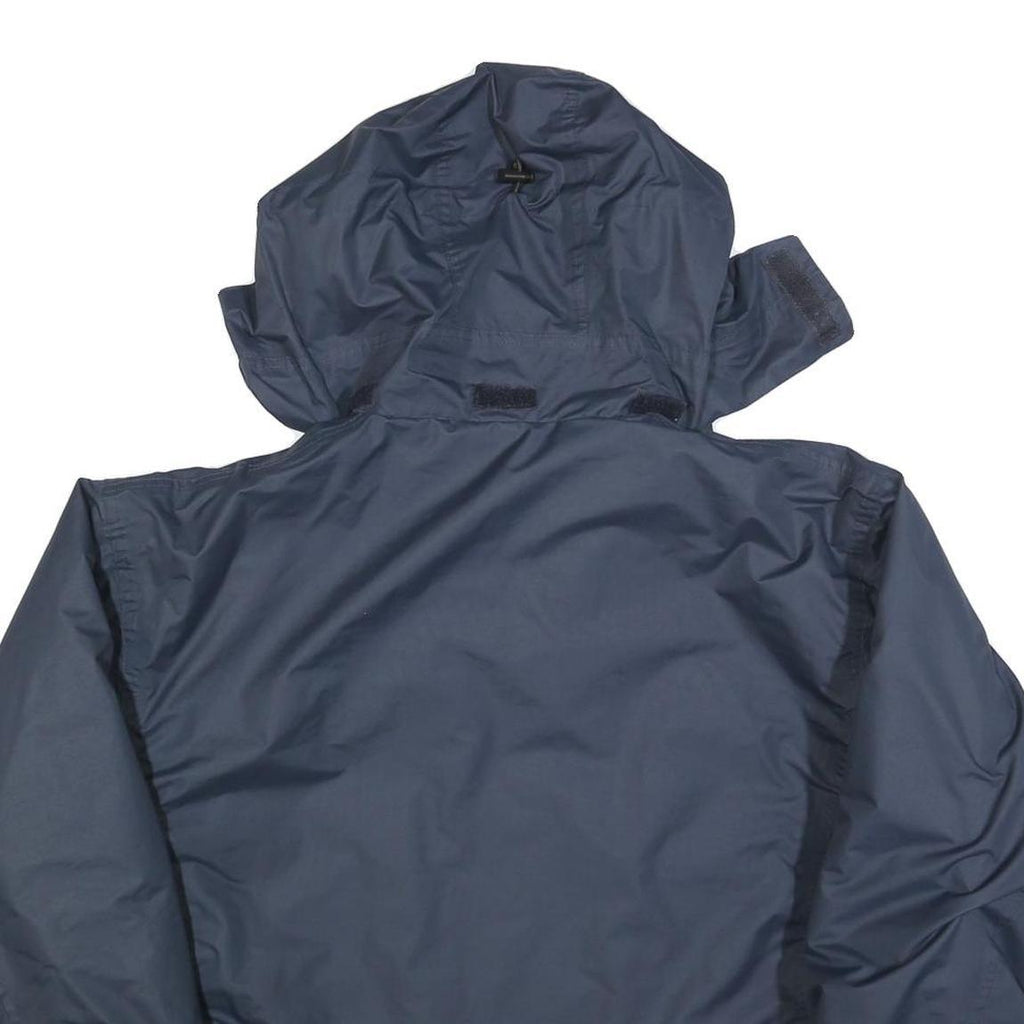 DICKIES Mens Navy Blue Outdoor Jacket M Polyester Blend Zip Hooded Plain
