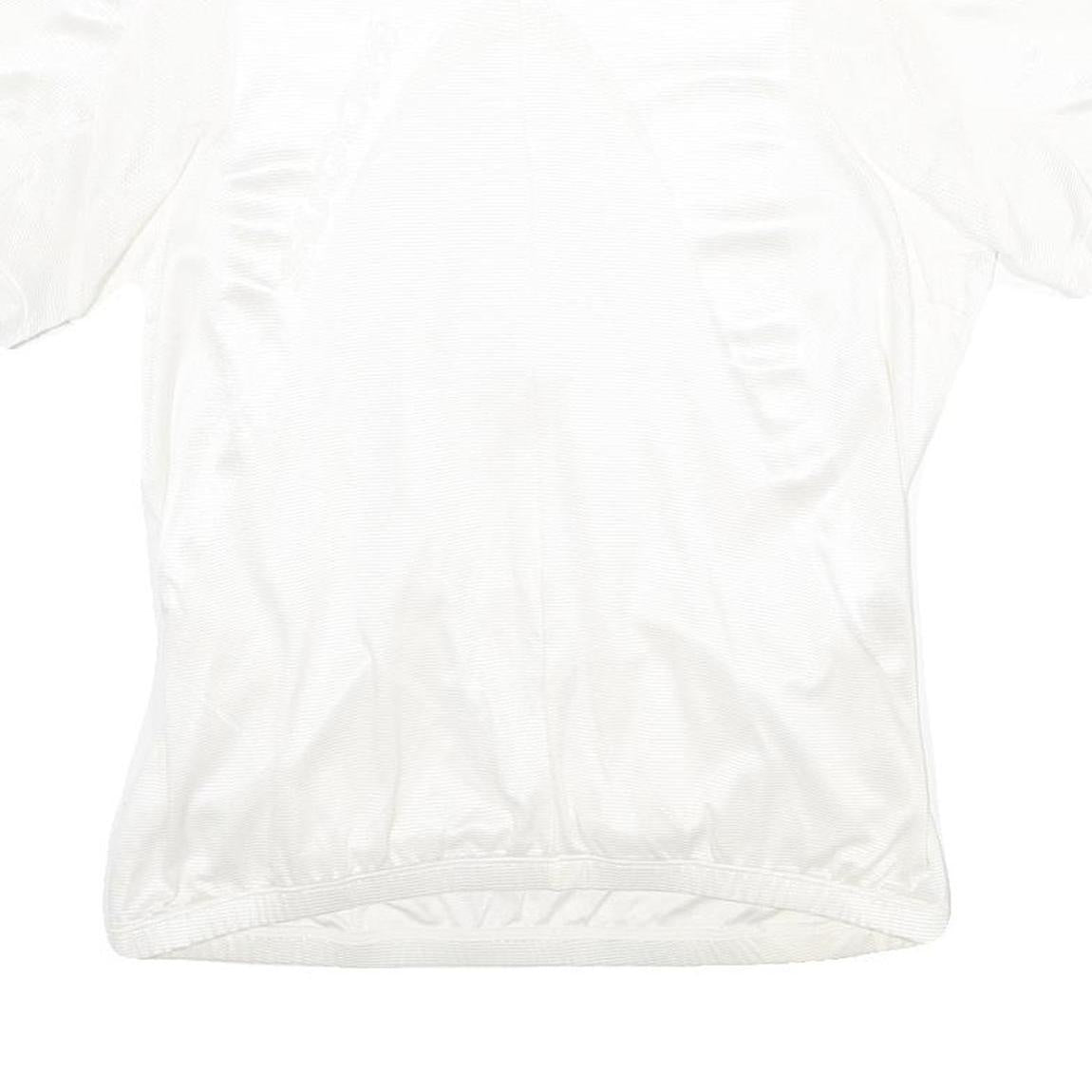 SUGOI Mens White Cycling Jersey L Short Sleeve 1/4 Zip Sports Top