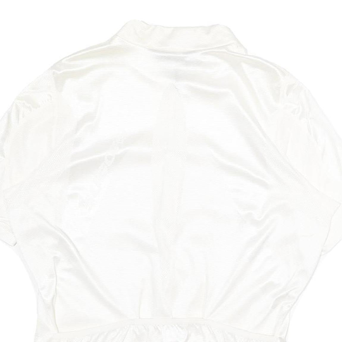 SUGOI Mens White Cycling Jersey L Short Sleeve 1/4 Zip Sports Top