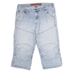 SOUTHERN Mens Shorts Blue Casual Denim M W37 Cotton Relaxed Fit