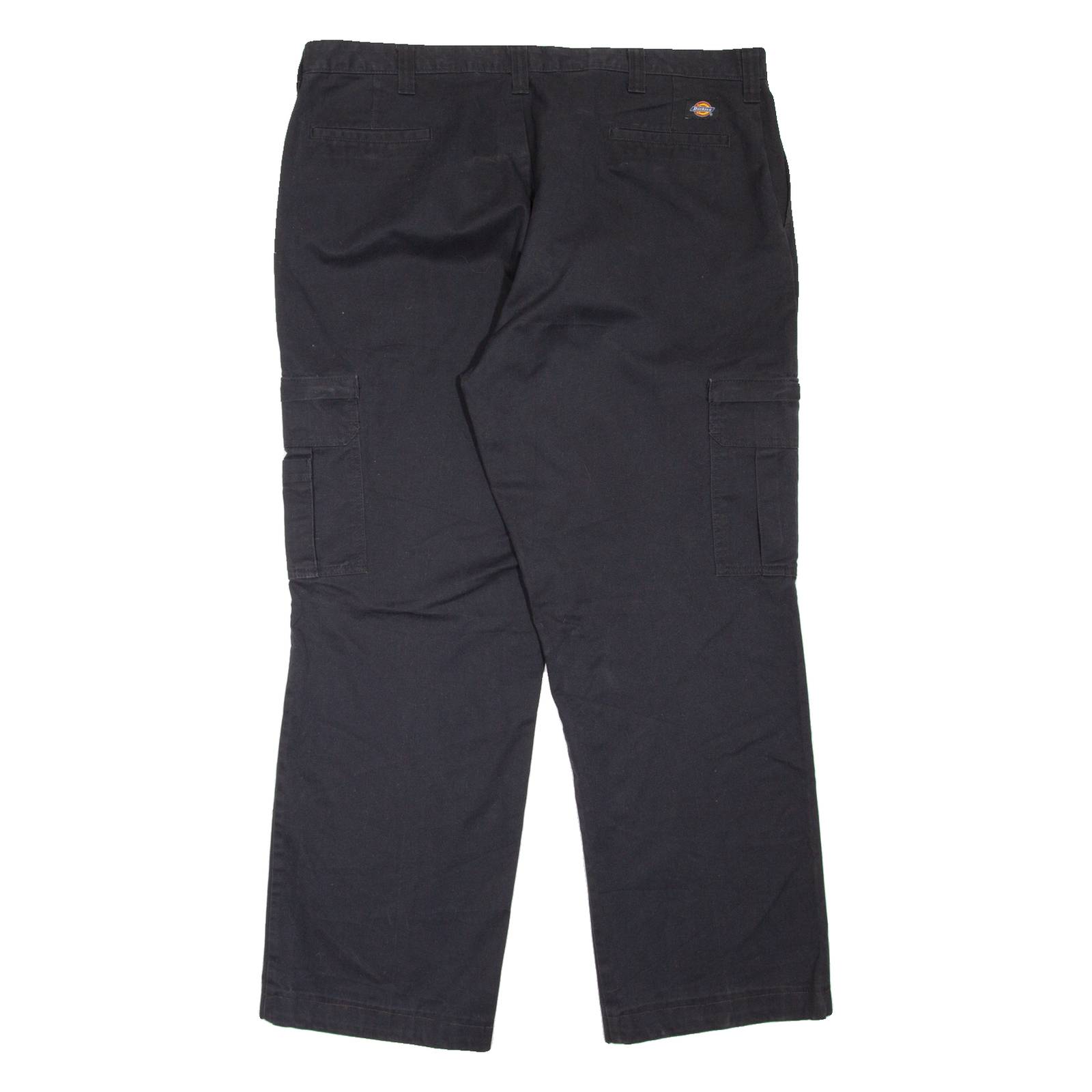 DICKIES Cargo Workwear Mens Trousers Black Regular Straight W40 L32
