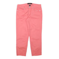 CALVIN KLEIN JEANS Womens Cotton Blend Pink Regular Fit Straight Trousers W32
