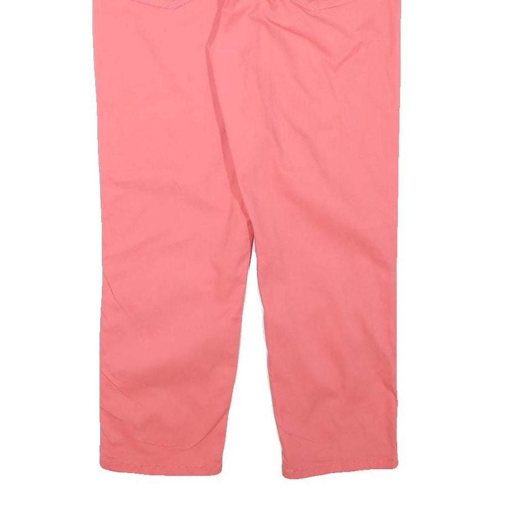 CALVIN KLEIN JEANS Womens Cotton Blend Pink Regular Fit Straight Trousers W32