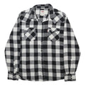 LEVI'S Mens Black & White Check Shirt M Casual Cotton Long Sleeve Button