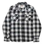 LEVI'S Mens Black & White Check Shirt M Casual Cotton Long Sleeve Button