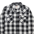 LEVI'S Mens Black & White Check Shirt M Casual Cotton Long Sleeve Button