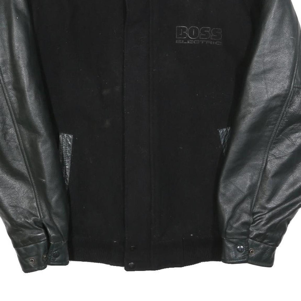 CANADA SPORTSWEAR Mens Black & Dark Green Boss Electric Wool Blend Jacket L