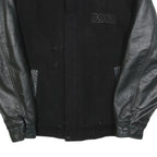 CANADA SPORTSWEAR Mens Black & Dark Green Boss Electric Wool Blend Jacket L