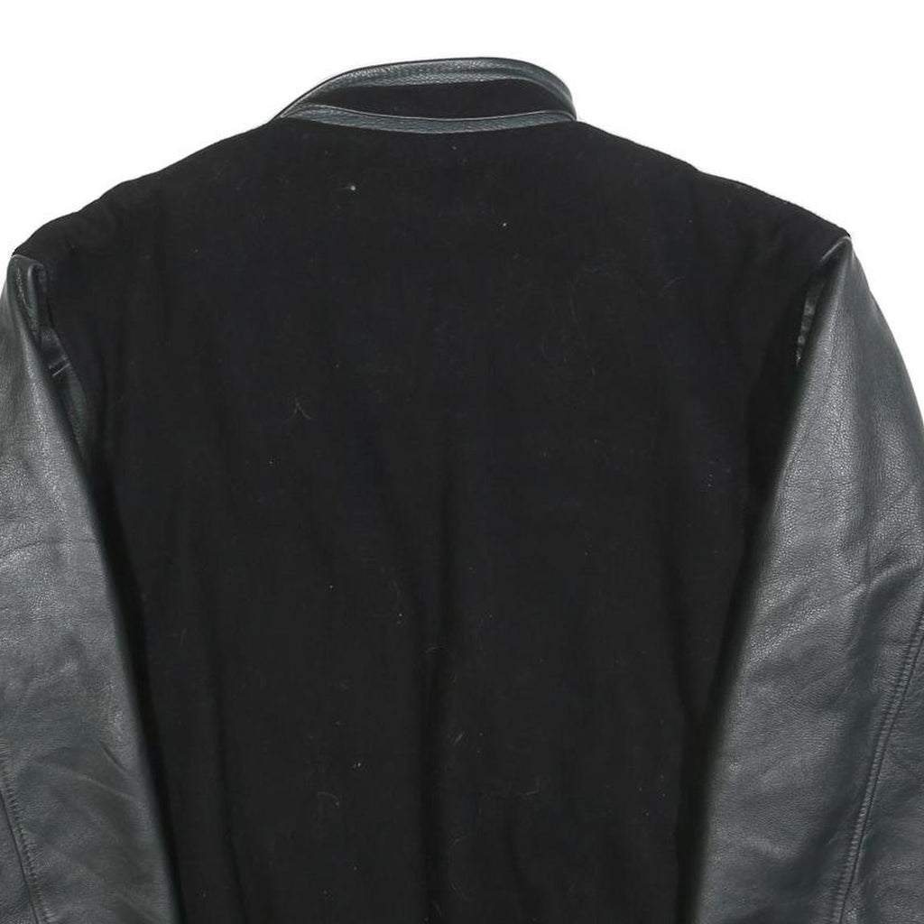 CANADA SPORTSWEAR Mens Black & Dark Green Boss Electric Wool Blend Jacket L