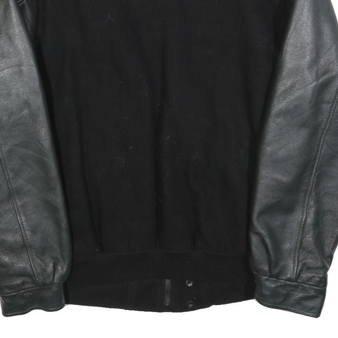 CANADA SPORTSWEAR Mens Black & Dark Green Boss Electric Wool Blend Jacket L