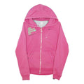 NIKE Womens Pink Hoodie M Marathon Full Zip Cotton Blend Casual Sport