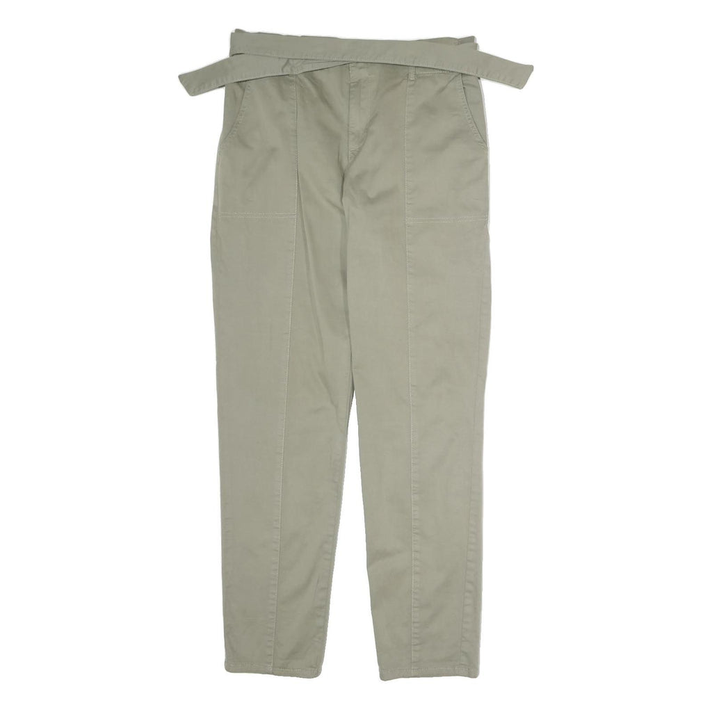 REITMANS Womens Cotton Blend Beige Regular Fit Straight Leg Trousers W32 L31