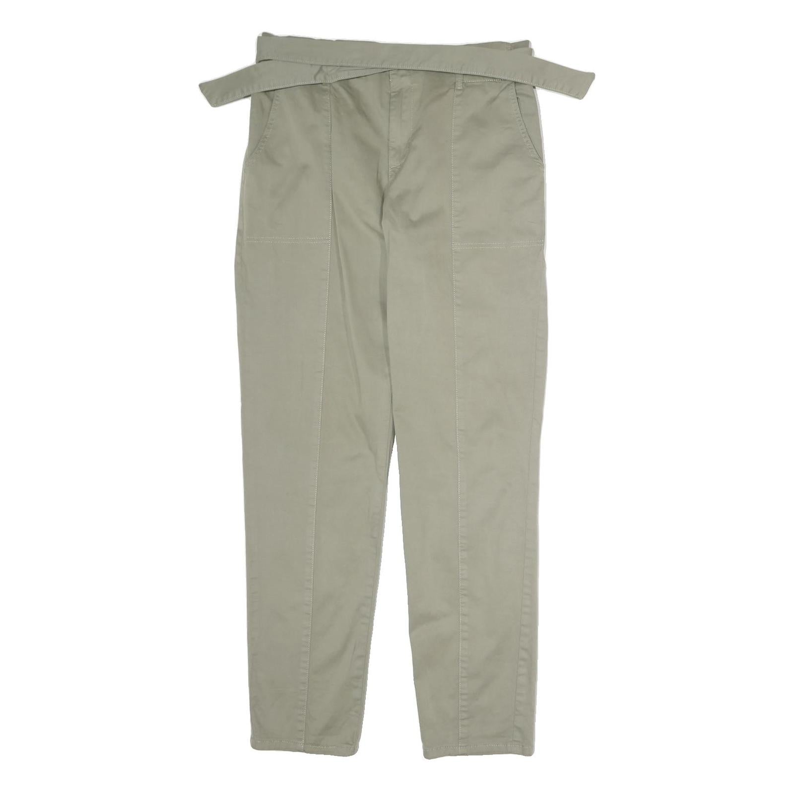 REITMANS Womens Cotton Blend Beige Regular Fit Straight Leg Trousers W32 L31
