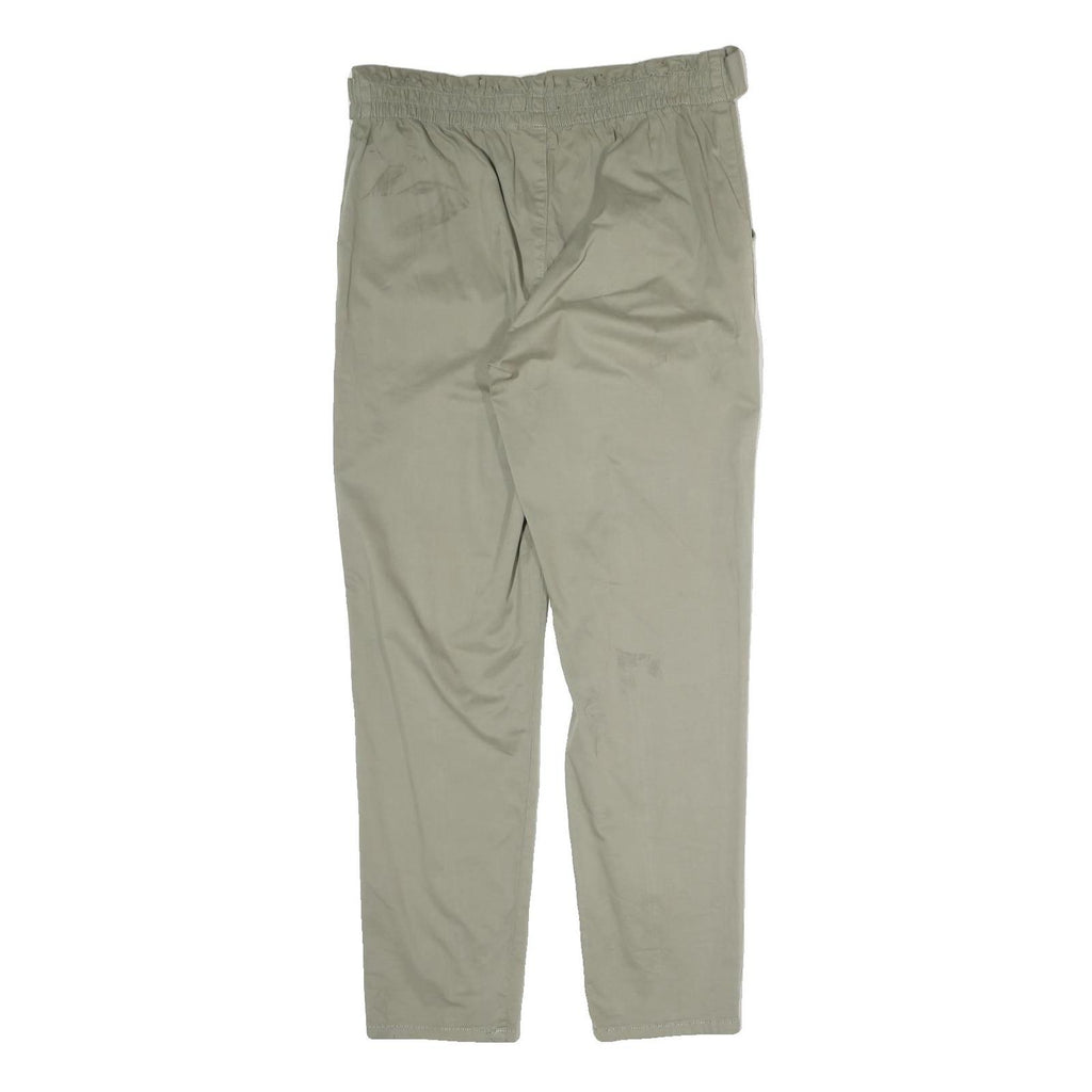 REITMANS Womens Cotton Blend Beige Regular Fit Straight Leg Trousers W32 L31