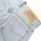 LADIES AUTHENTIC JEANS Womens Regular Fit Straight Denim Light W27 L30 Button