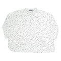 MINT VELVET Oversized Womens Shirt White Crazy Pattern 3/4 Sleeve M