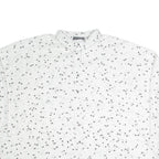 MINT VELVET Oversized Womens Shirt White Crazy Pattern 3/4 Sleeve M
