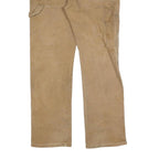 DICKIES Mens Relaxed Beige Jeans Cotton Blend Zip W33 L32 Workwear Style