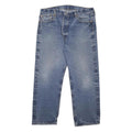 LEVI'S 501 Mens Blue Regular Straight Denim Medium W35 L26 Button Jeans Classic
