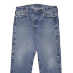 LEVI'S 501 Mens Blue Regular Straight Denim Medium W35 L26 Button Jeans Classic