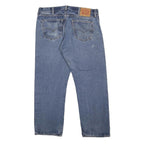 LEVI'S 501 Mens Blue Regular Straight Denim Medium W35 L26 Button Jeans Classic
